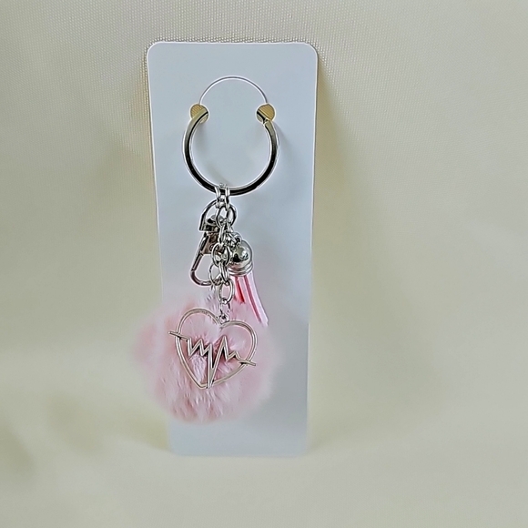 NEW! Heartbeat 💗 Keychain/Bag 🎒👜 Charm ~ Doctor Medical CNA RNA 🏥⚕️🩺👩‍⚕️ - Picture 5 of 13